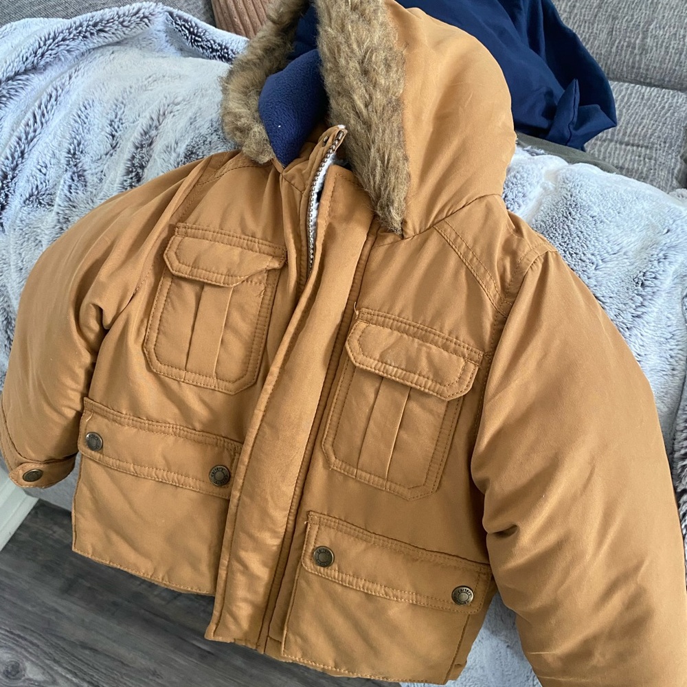 Carter’s Boyz Zip Front Snap Closure Hooded Jacket